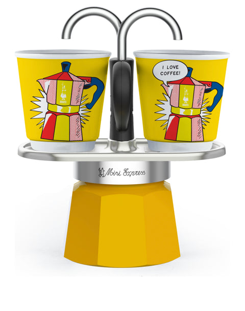 Set machine à expresso Mini Express Lichtenstein + 2 tasses à expresso