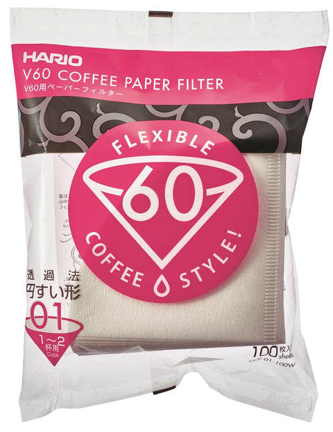 Paper Filter V60 01 - White 100 Sheets